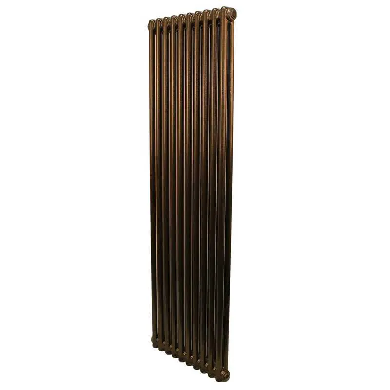 Hammered Radiator Revive Express 2 Column Hammered Gold Vertical Radiator - 1800mm x ...
