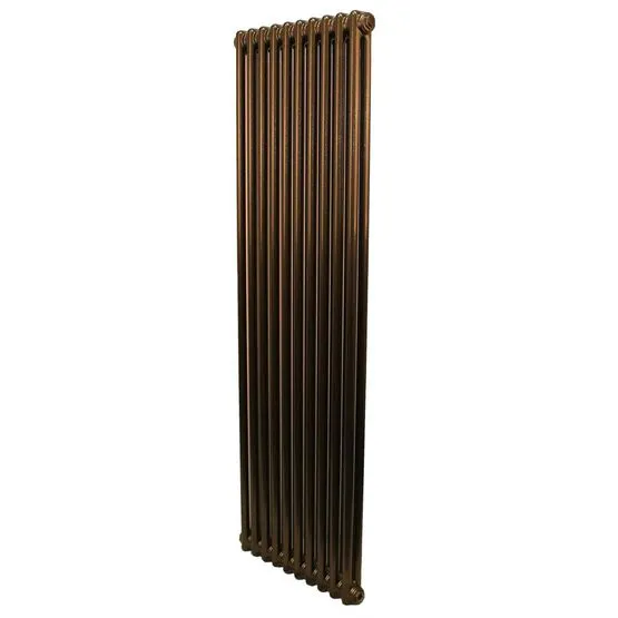 Hammered Radiator Revive Express 2 Column Hammered Gold Vertical Radiator - 2000mm x ...