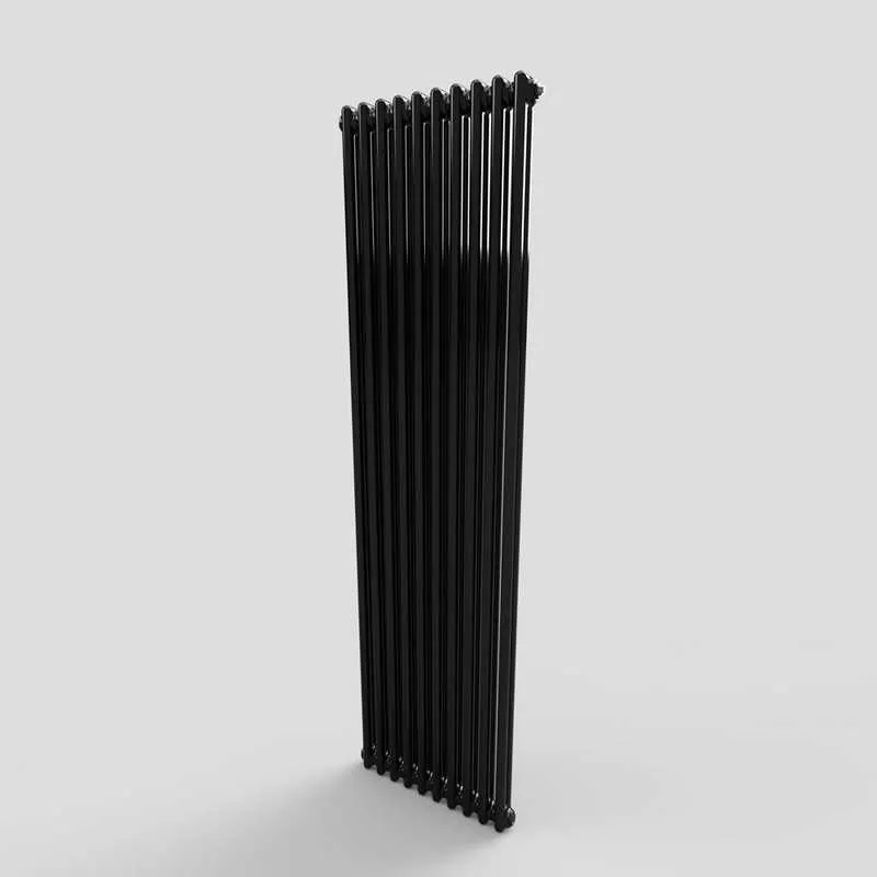 Jet Radiator Revive Express 2 Column Jet Black Vertical Radiator | clickbasin®