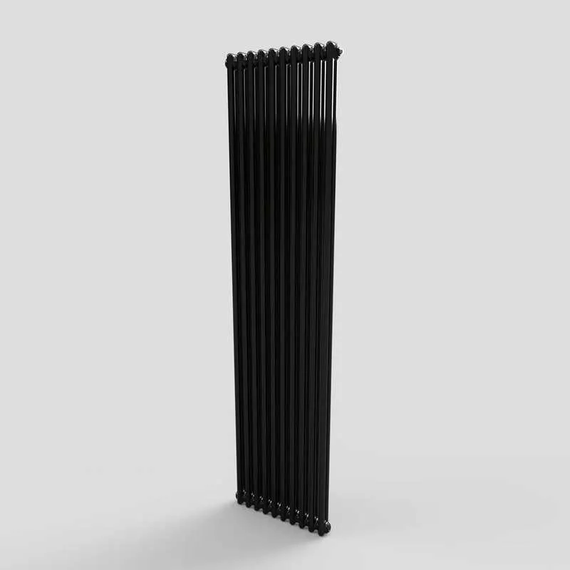 Jet Radiator Revive Express 2 Column Jet Black Vertical Radiator - 2000mm x 490mm ...