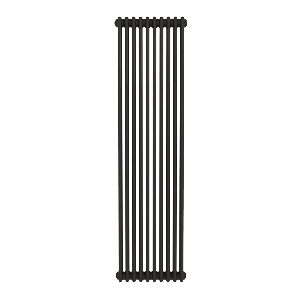 Revive Express 2 Column Matt Black Vertical Radiator