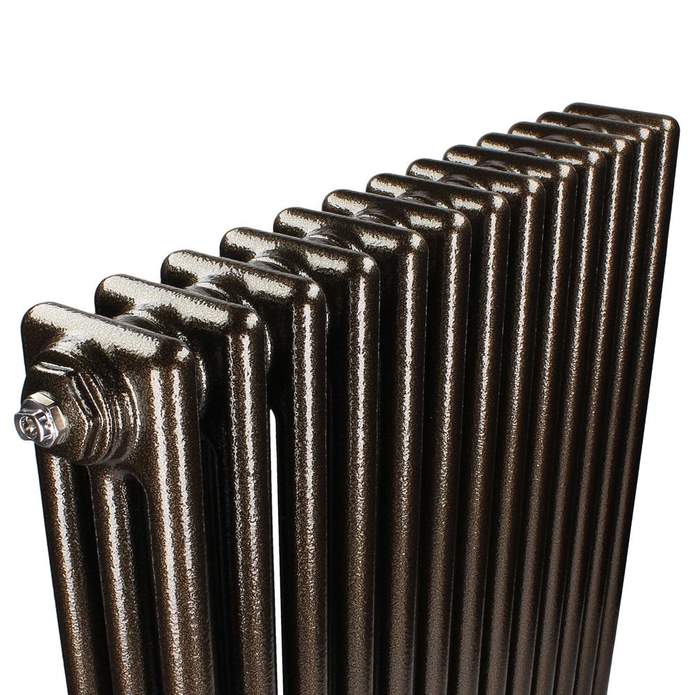 Revive Express 3 Column Hammered Gold Vertical Radiator