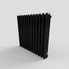 Revive Express 3 Column Jet Black Horizontal Radiator
