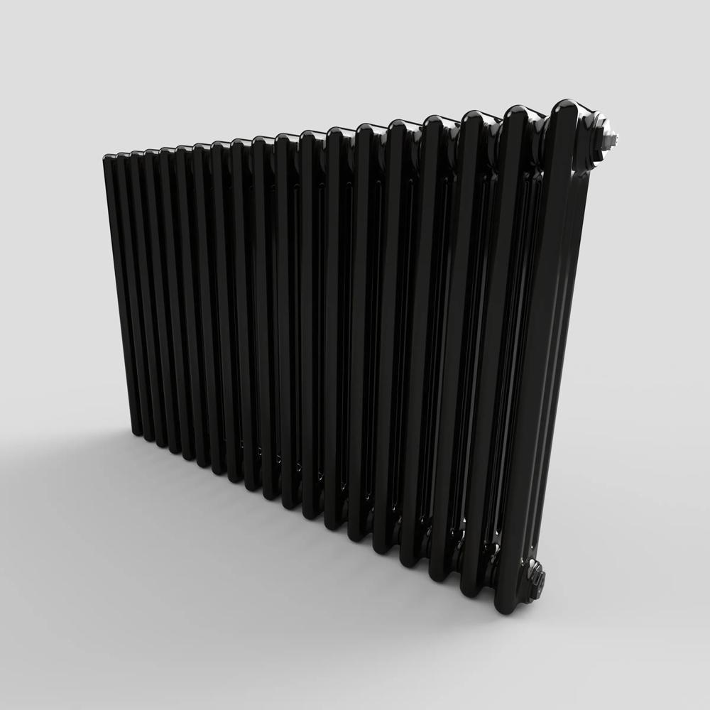 Revive Express 3 Column Jet Black Horizontal Radiator - 600mm x 904mm ...