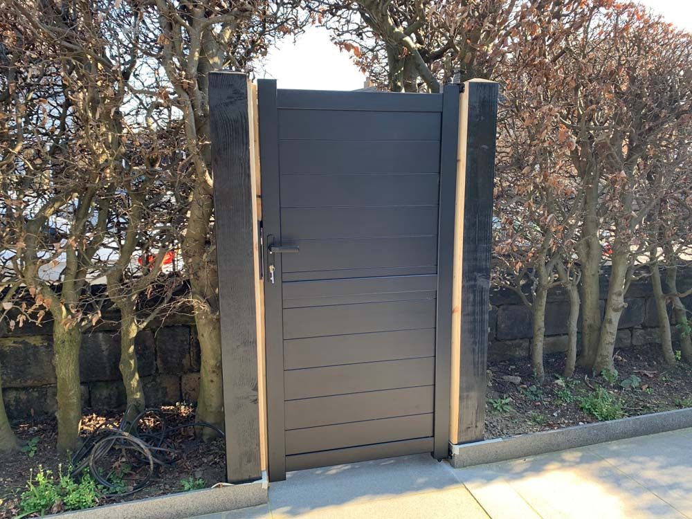 Door Superstore Sterling Fully Finished Black Aluminium Pedestrian Gate 
