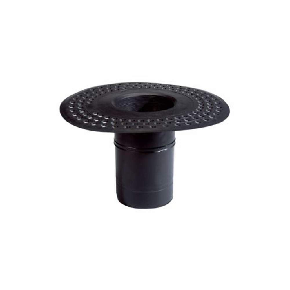 Wallbarn Black Roofdrain Outlet (Tpe) Perforated 240Mm High - 60Mm Diameter