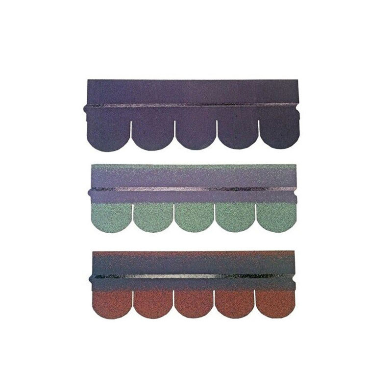 Roofing Superstore Scalloped Roofing Bitumen Felt Shingles 3m2 Pack Tricolor