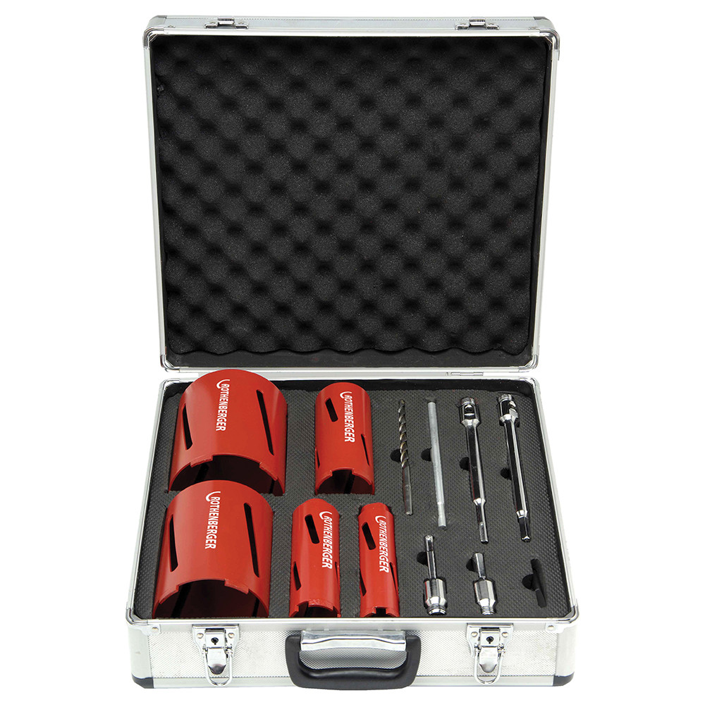 ROTHENBERGER Diamond Dry Core Drill Set with 5 Cores Plumbing Superstore®