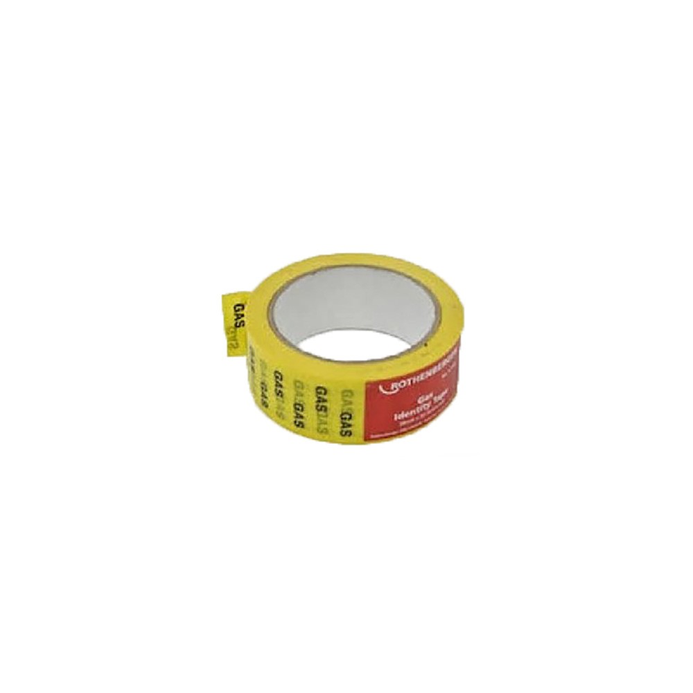 Rothenberger Gas Identification Tape - 38mm x 33m