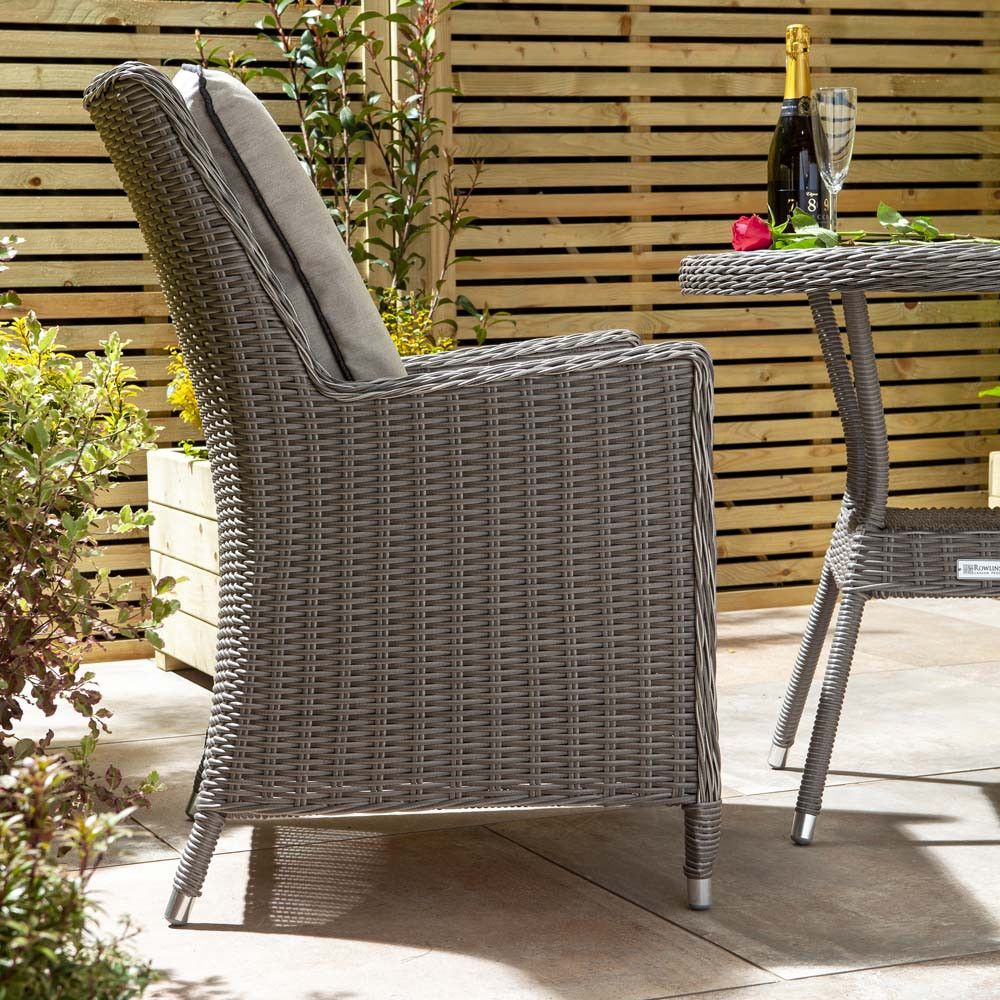 Rowlinson Prestbury Seater Bistro Rattan Dining Table Chair