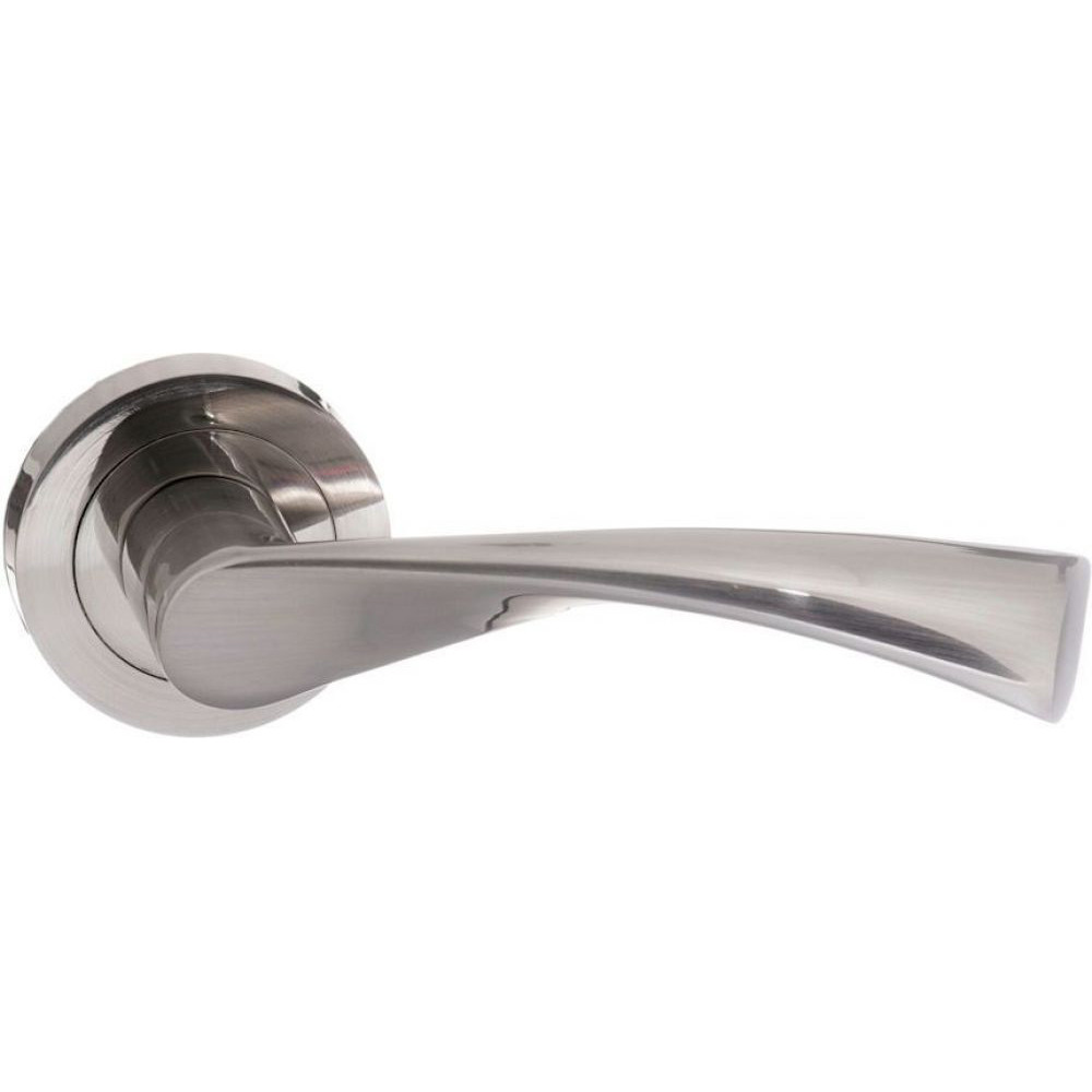 Atlantic Status Colorado Lever on Round Rose Internal Door Handle - Satin Nickel