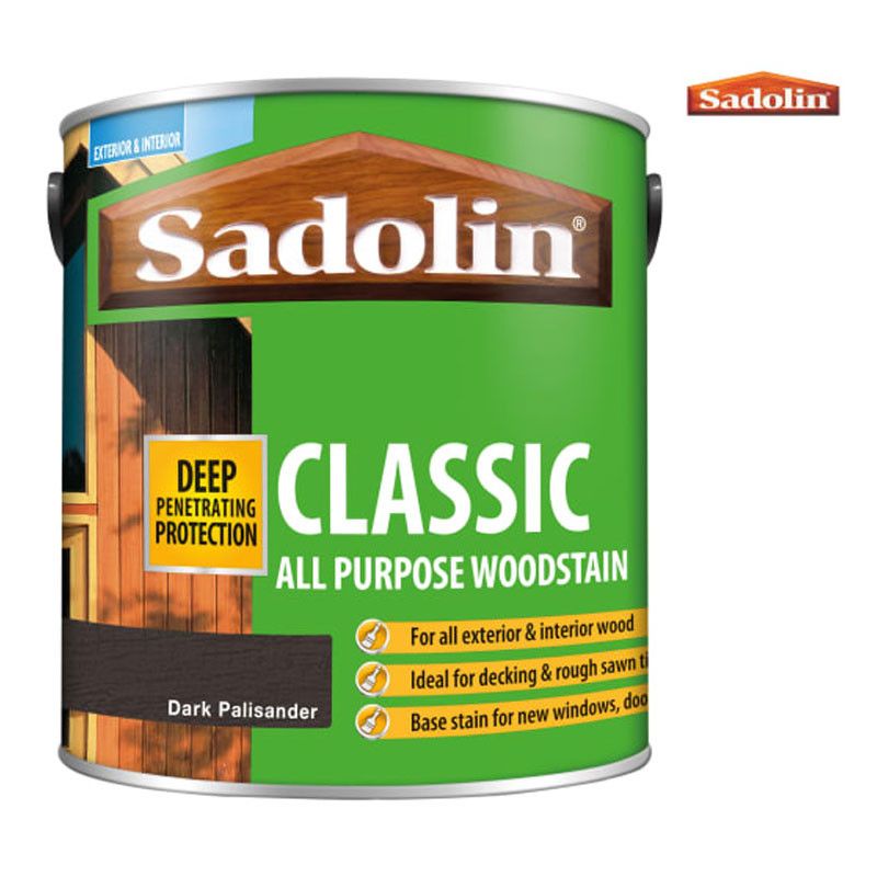 Product image for Sadolin Classic All Purpose Woodstain 2.5l - Dark Palisander
