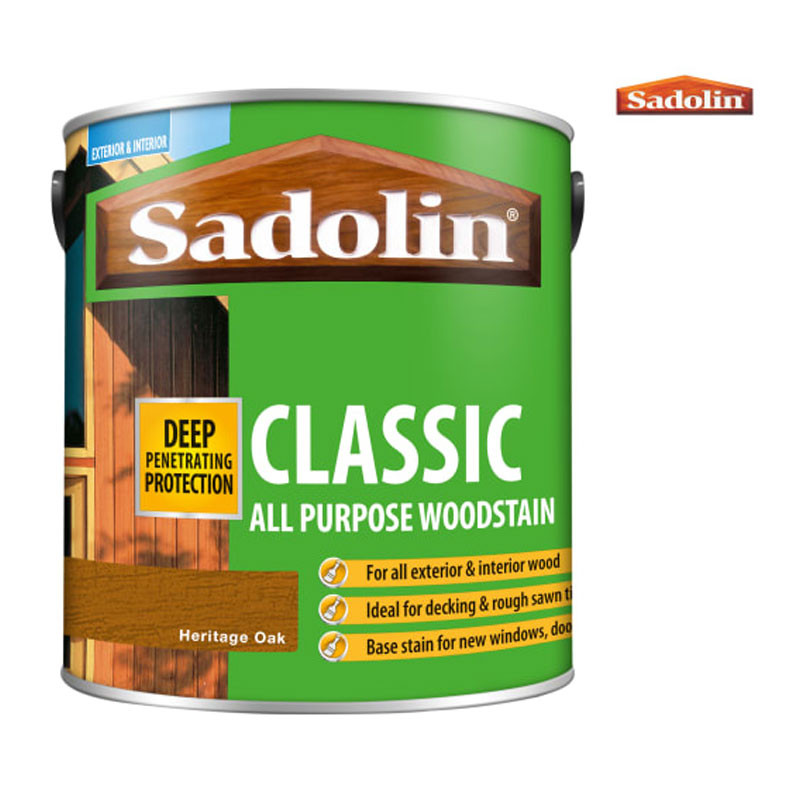 Sadolin Classic All Purpose Woodstain 2.5l Heritage Oak
