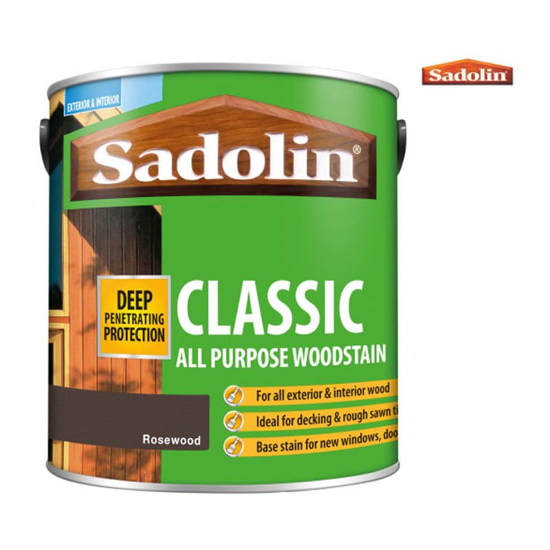 Product image for Sadolin Classic All Purpose Woodstain 2.5l - Rosewood