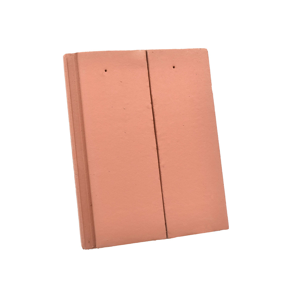Sandtoft Concrete Calderdale Edge Half Tile Pair - Terracotta Red