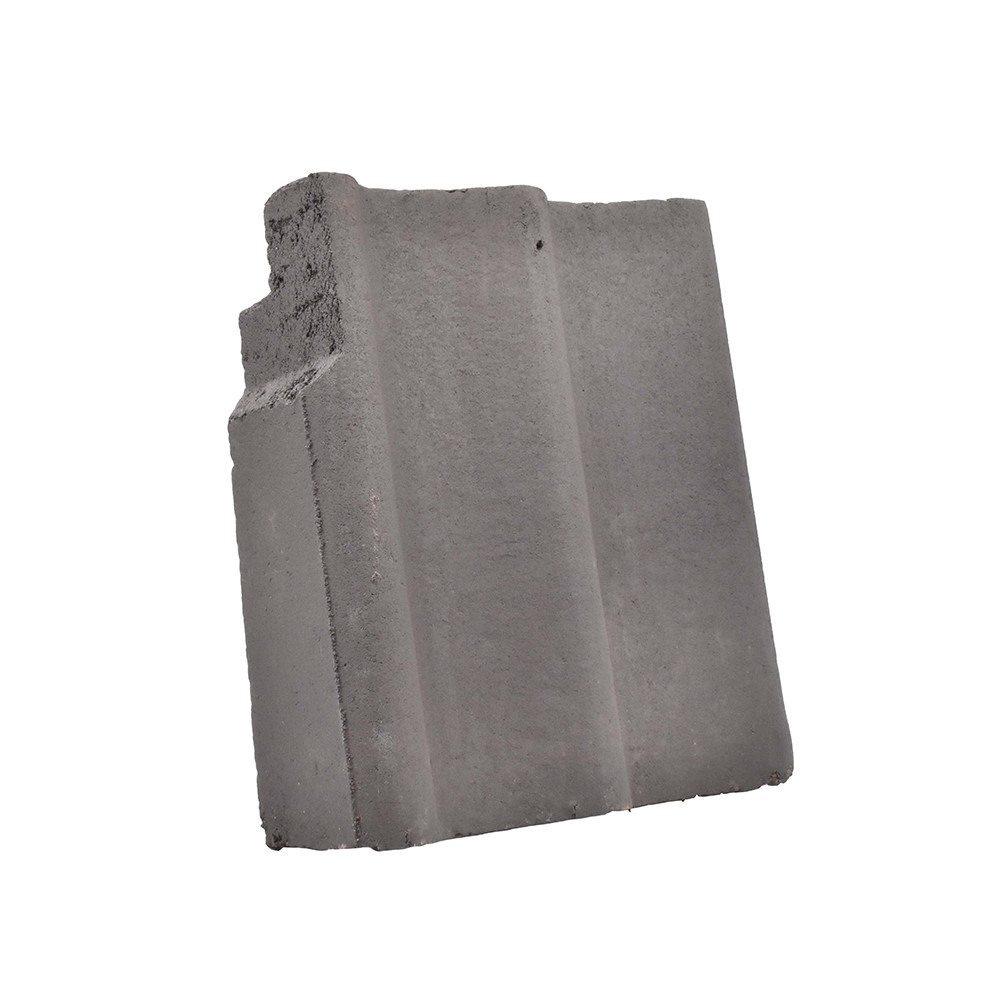 Sandtoft Concrete Double Pantile Left Hand Cloak Verge - Dark Grey