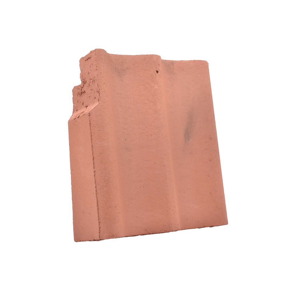 Sandtoft Concrete Double Pantile Left Hand Cloak Verge - Terracotta Red
