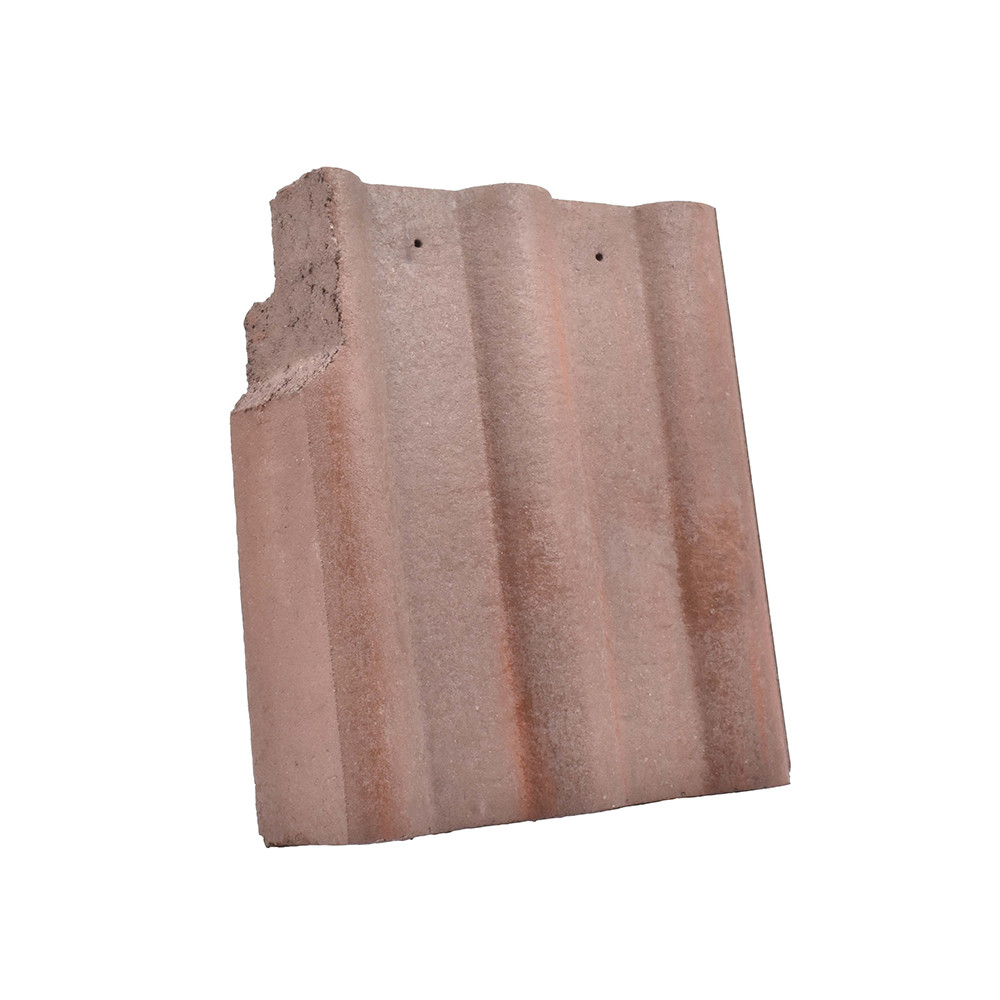 Sandtoft Concrete Double Roman Left Hand Cloak Verge - Dark Heather