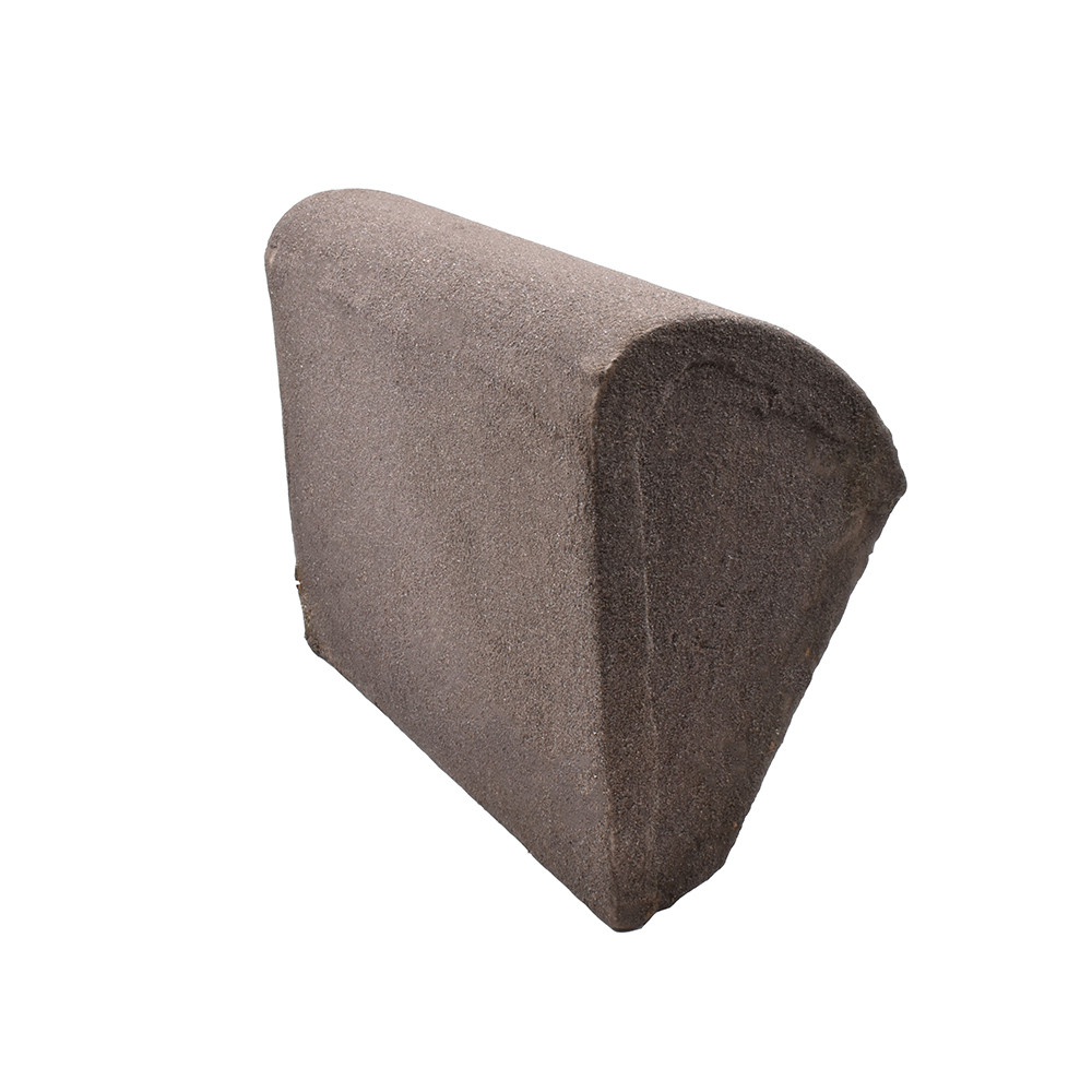 Sandtoft Concrete Half Round Left Hand Mono Ridge with Block End - Antique 2