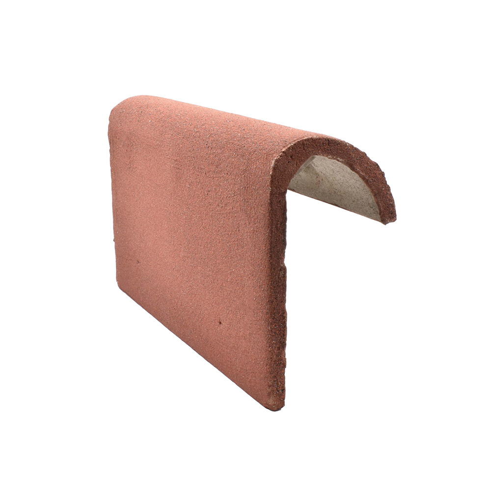 Sandtoft Concrete Half Round Mono Ridge - Mottled Red