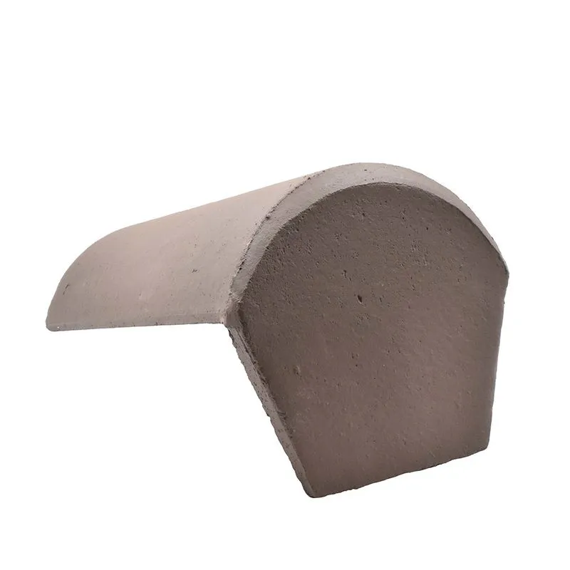 Sandtoft Concrete Half Round Ridge with Block End - Brown | Roofing ...
