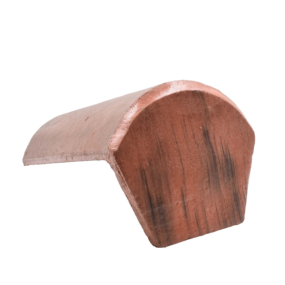 Sandtoft Concrete Half Round Ridge with Block End - Rustic