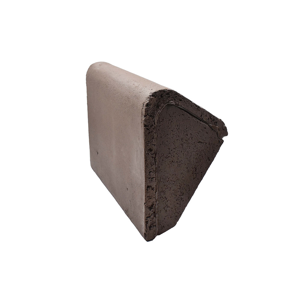 Sandtoft Concrete Multi Angle Left Hand Mono Ridge with Block End - Brown