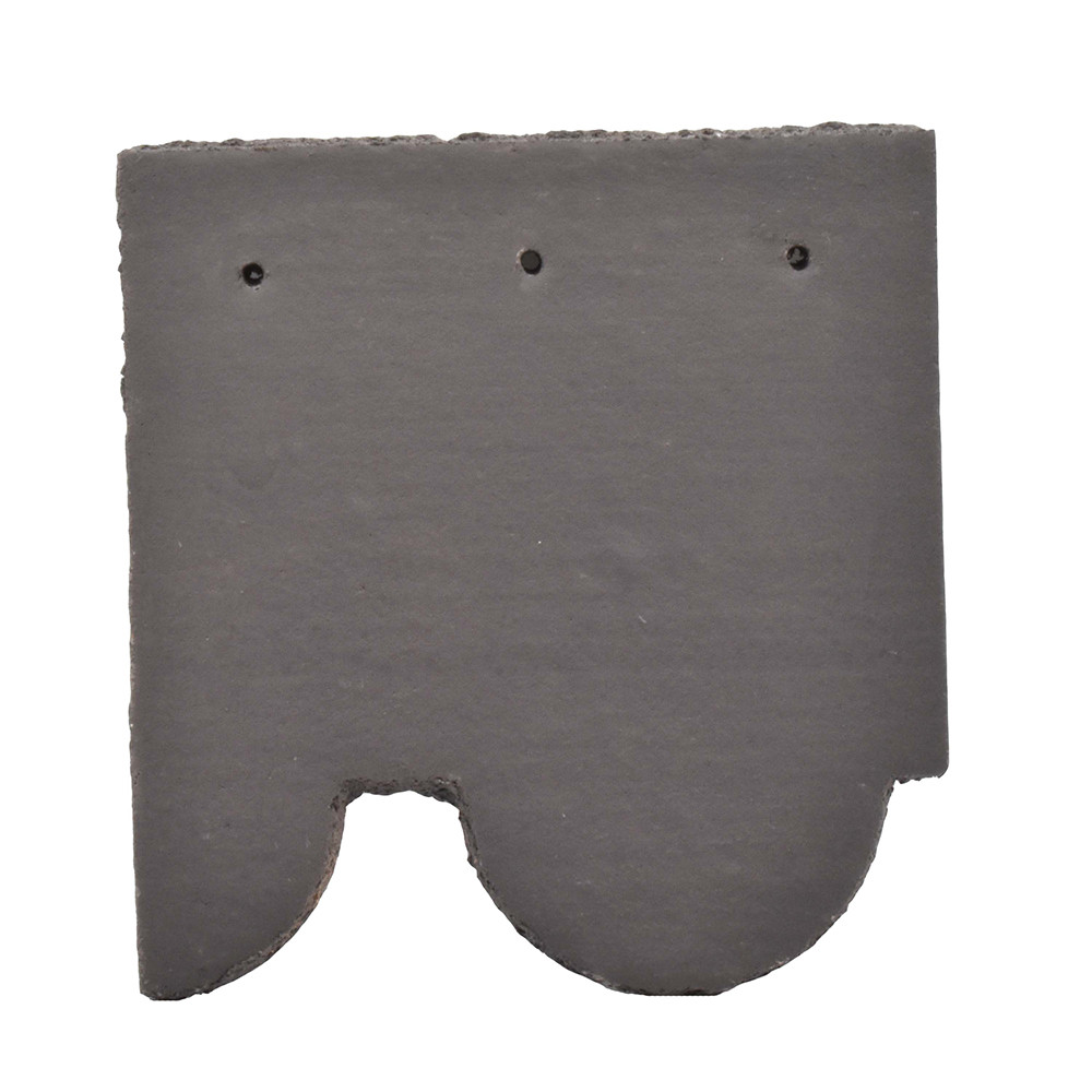 Sandtoft Concrete Plain Club Feature Left Hand Tile & Half - Dark Grey