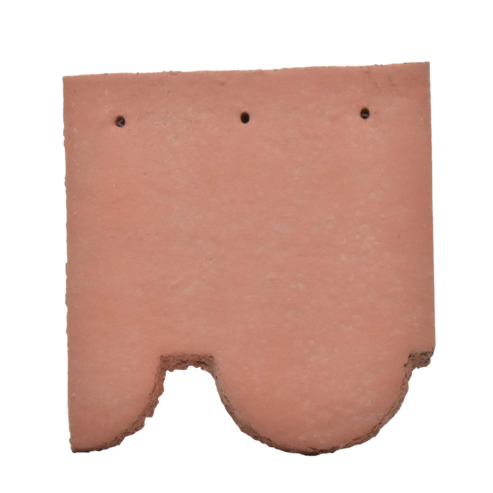 Sandtoft Concrete Plain Club Feature Left Hand Tile & Half - Terracotta Red