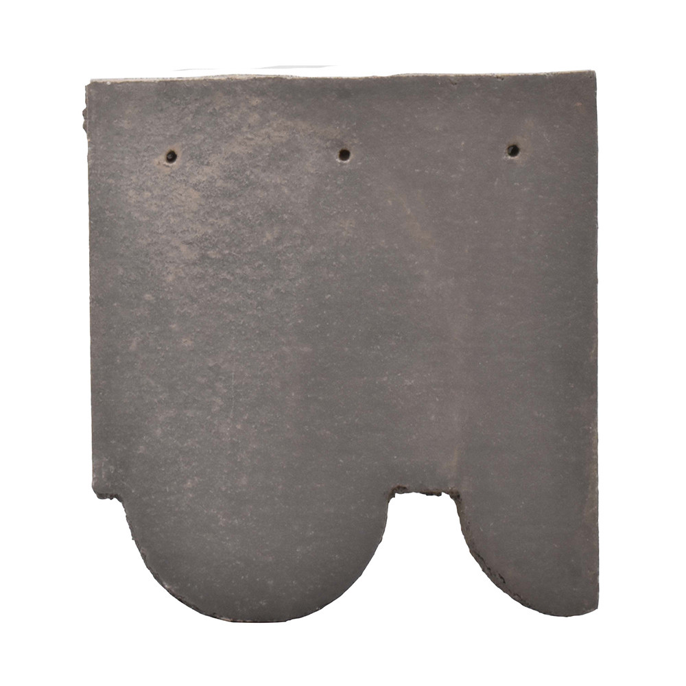 Sandtoft Concrete Plain Club Feature Right Hand Tile & Half - Dark Grey