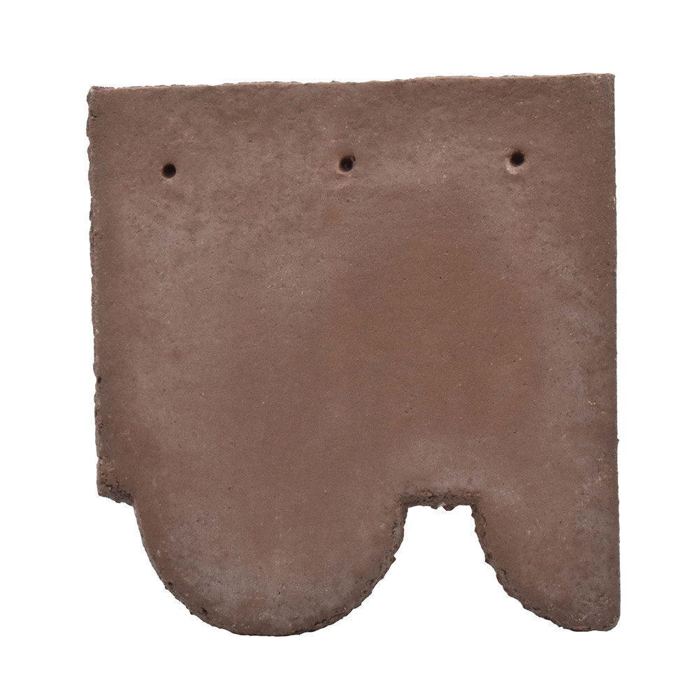 Sandtoft Concrete Plain Club Feature Right Hand Tile & Half - Dark Heather