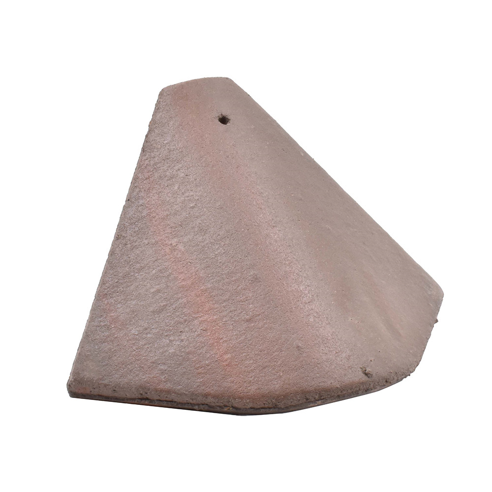 Sandtoft Concrete Plain Tile Bonnet Hip - Dark Heather