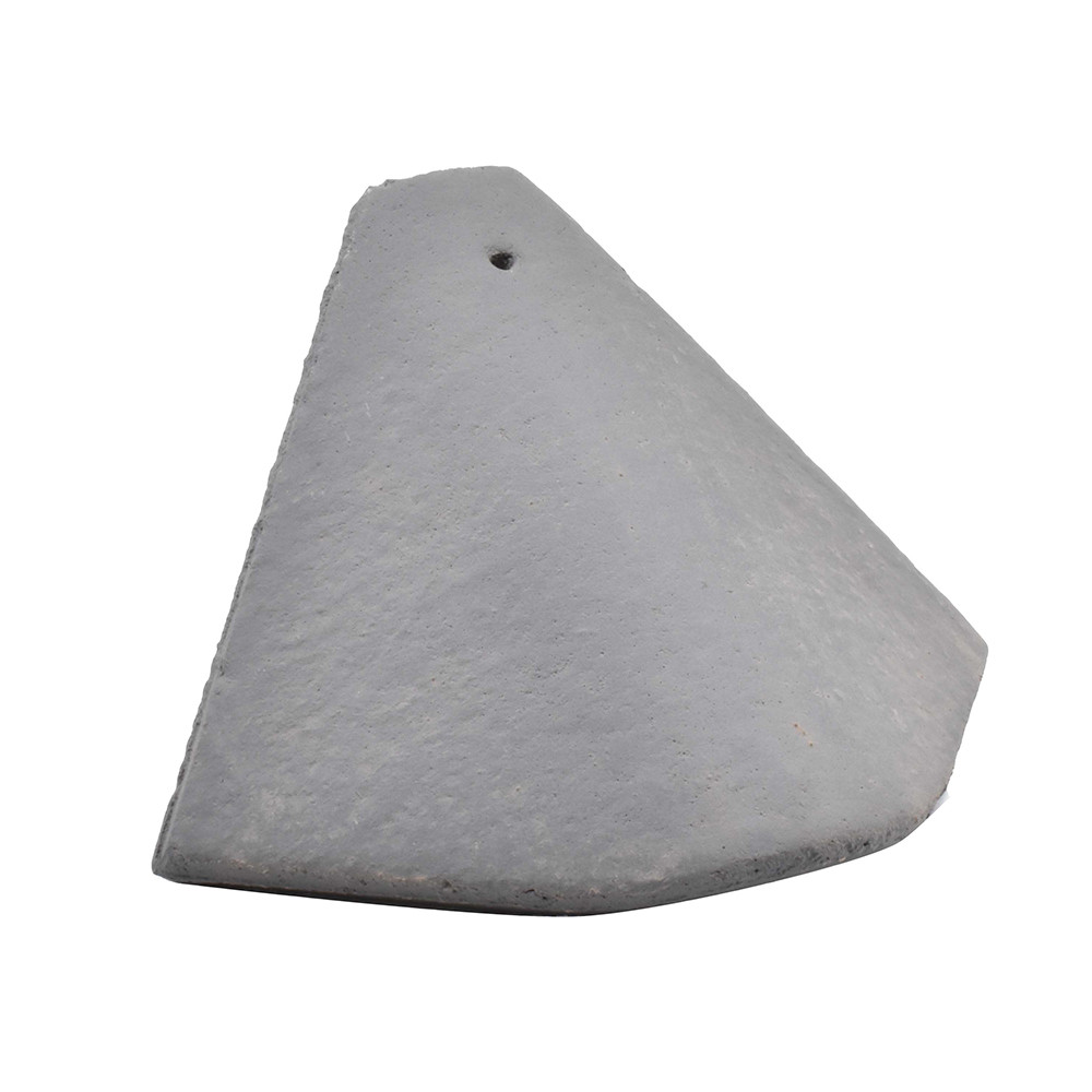 Sandtoft Concrete Plain Tile Bonnet Hip - Light Grey