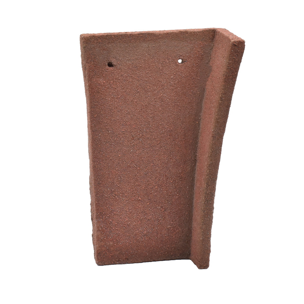 Sandtoft Concrete Plain Tile Left Hand 90 Degree Internal Angle - Mottled Red