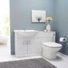 Nuie Saturn Gloss White Furniture Pack