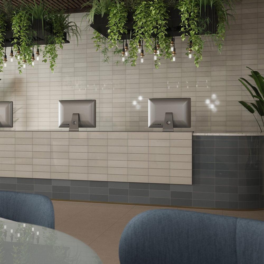 savoy bone gloss glazed ceramic wall tile single tile