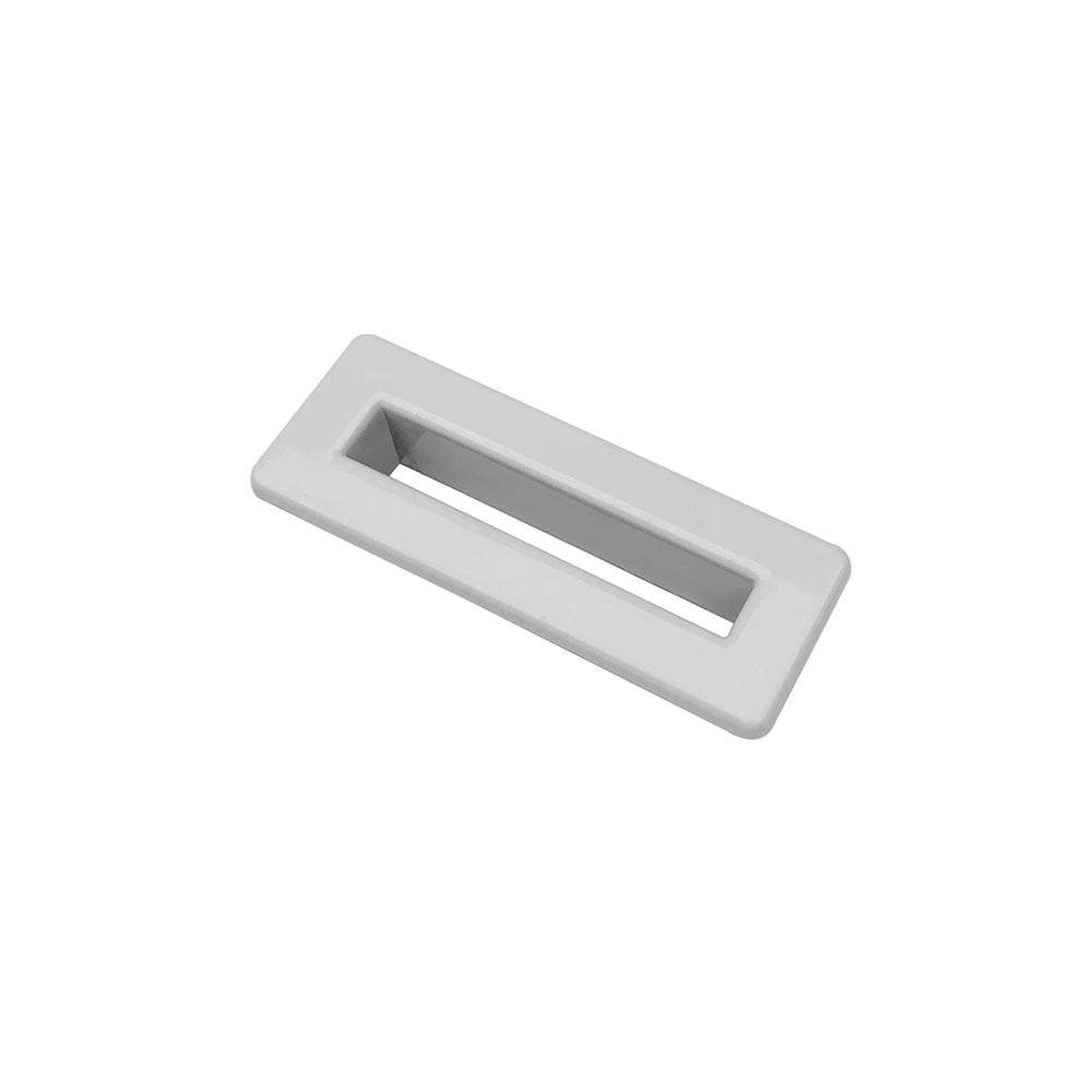 Scudo White 55Mm Rectangle Overflow Insert Plastic