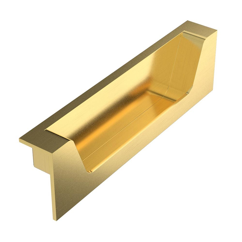 Scudo Aubrey 140mm Brushed Brass Handle Pair