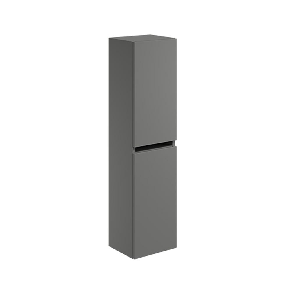 Scudo Aubrey 300mm x 1200mm x 265mm 2-Door Wall Hung Dust Grey Tall Boy Unit