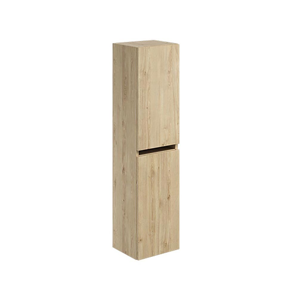 Scudo Aubrey 300mm x 1200mm x 265mm 2-Door Wall Hung Davos Oak Tall Boy Unit