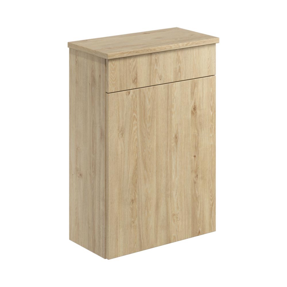 Scudo Aubrey 500mm x 832mm x 255mm Free Standing Davos Oak WC Unit