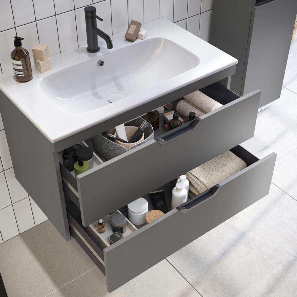 Scudo White Aubrey 810Mm X 465Mm Vanity Basin - 1 Tap Hole Ceramic