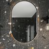 Scudo Aubrey LED Mirror Black with Demister - 500mm x 800mm