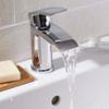 Scudo Belini Mini Mono Chrome Basin Mixer Tap with Push Waste