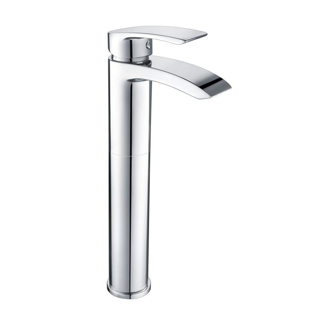 Scudo Chrome Belini Tall Mono Basin Mixer Tap Brass
