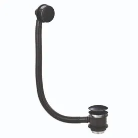 Scudo Black Pop Up Bath Waste and Overflow
