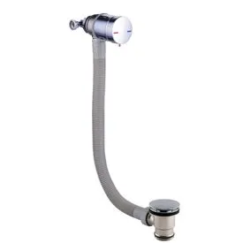 Scudo Chrome Bath Filler and Overflow