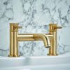 Scudo Core Brushed Brass Bath Filler
