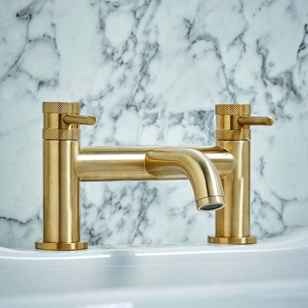 Scudo Brass Core Brushed Bath Filler