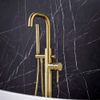 Scudo Core Freestanding Brushed Brass Bath/Shower Mixer Tap